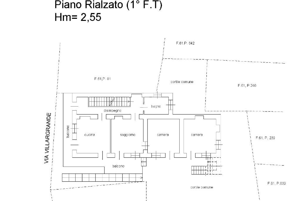 Semi-detached house Via Villar Grande, Coazze - floor plans 1