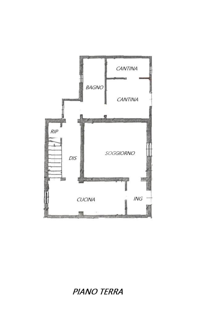 Semi-detached house Via russia, Poggio Renatico - floor plans 1