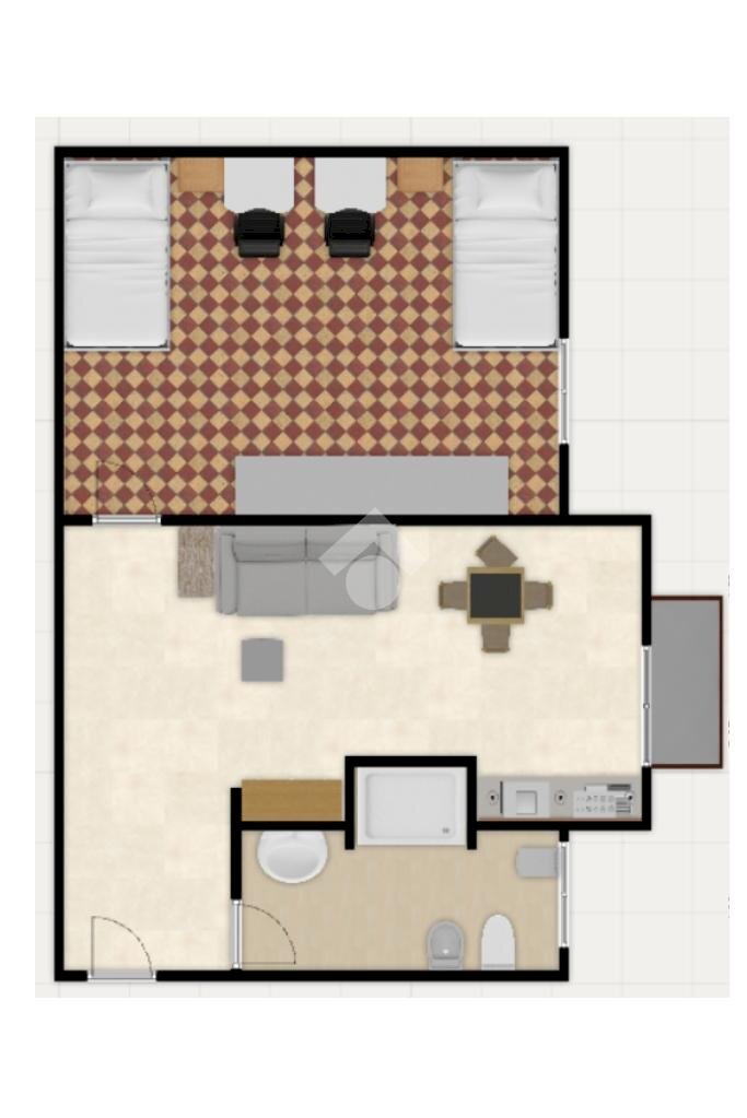 Two-room apartment Via Francesco Brioschi, Milano - floor plans 1
