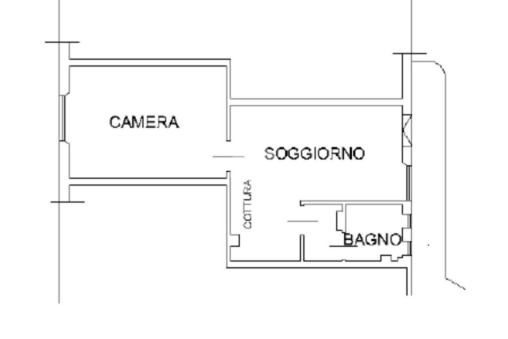 Two-room apartment Via bassini, Milano (neighborhood Città Studi) - floor plans 1