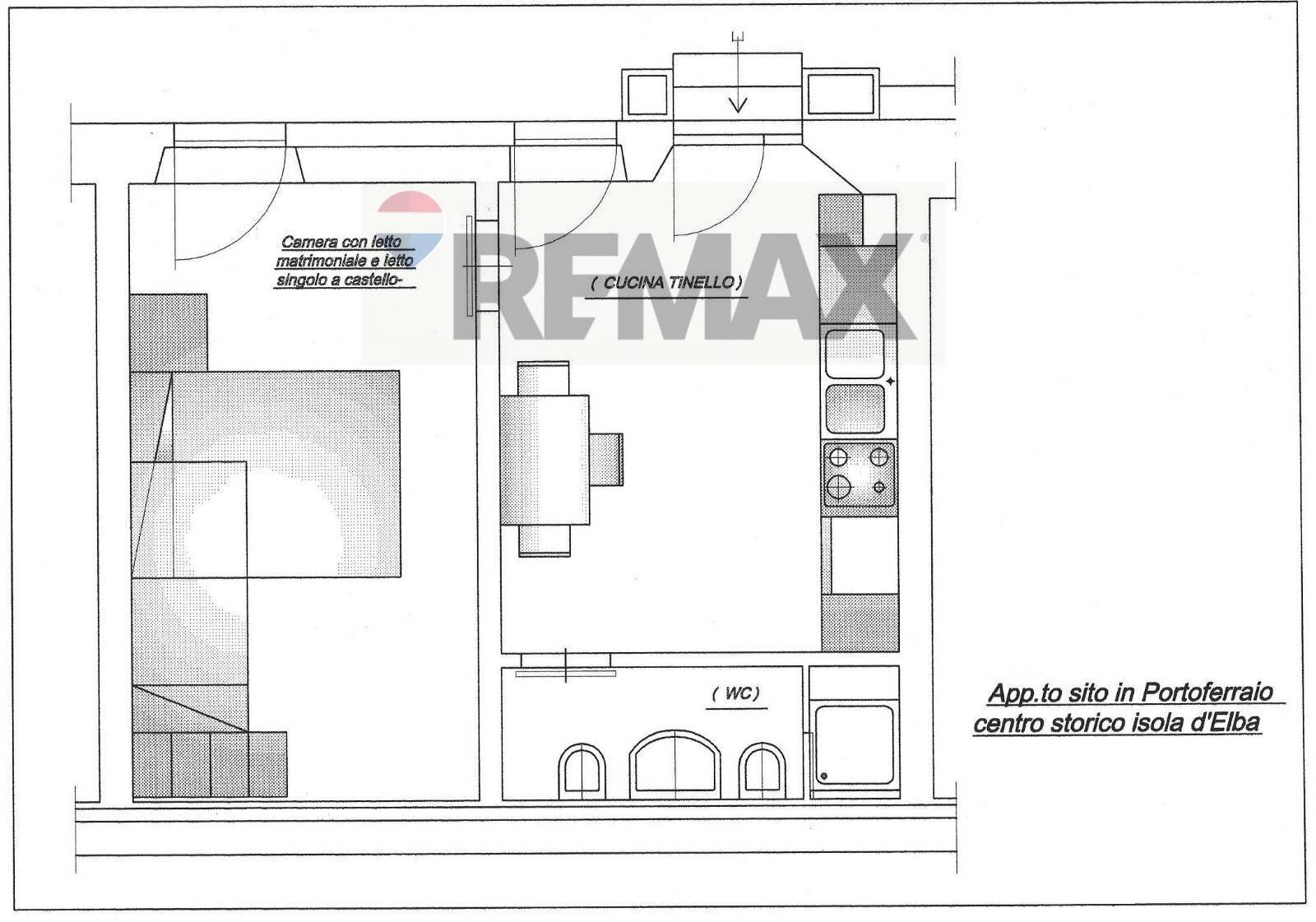 Pianta 2D - Two-room apartment Via Madama Letizia
 
2, Portoferraio - floor plans 1