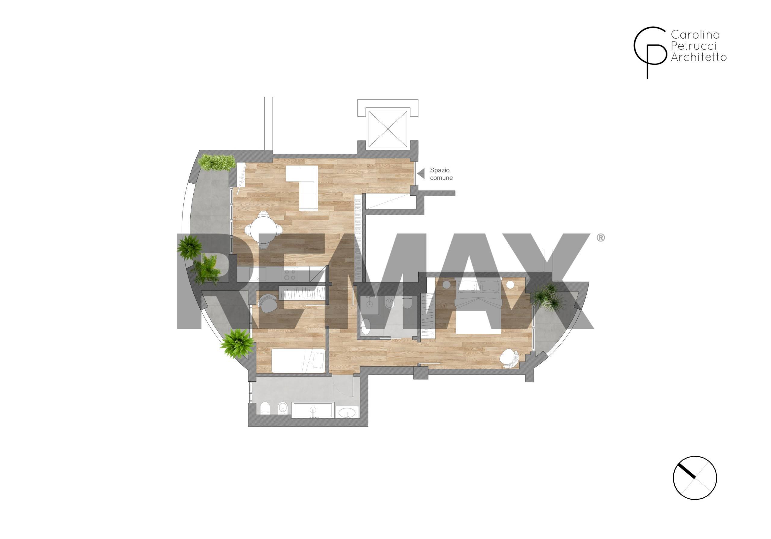 Pianta 2D - Trilocale via Bruxelles
 
7/b, San Donato Milanese - planimetria 1