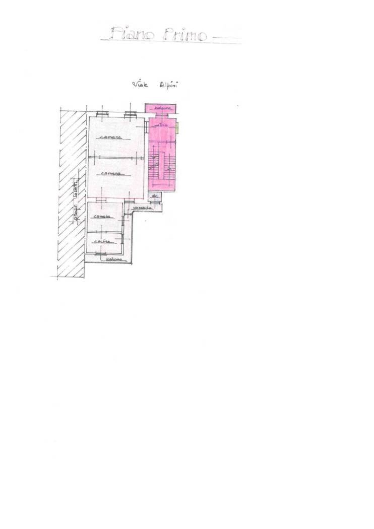 Four-room apartment viale degli Alpini, 3, Oulx - floor plans 1