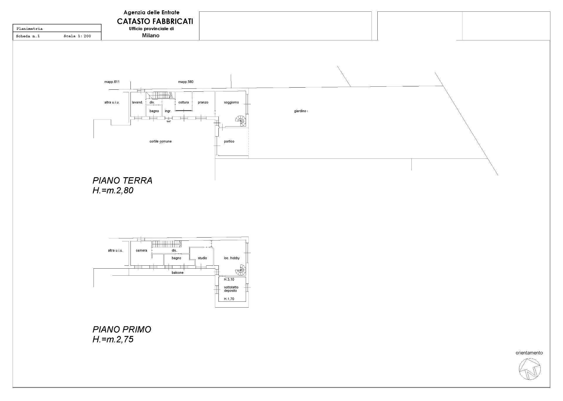 Foto 39 - Independent house via garibaldi
 
169, Desio - floor plans 1
