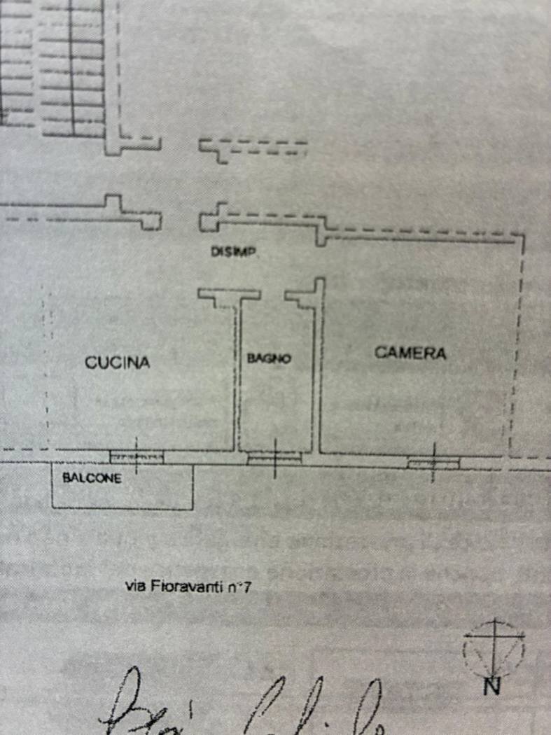 Appartamento via Aristotele Fioravanti, 7, Bologna (zona Bolognina) - planimetria 1