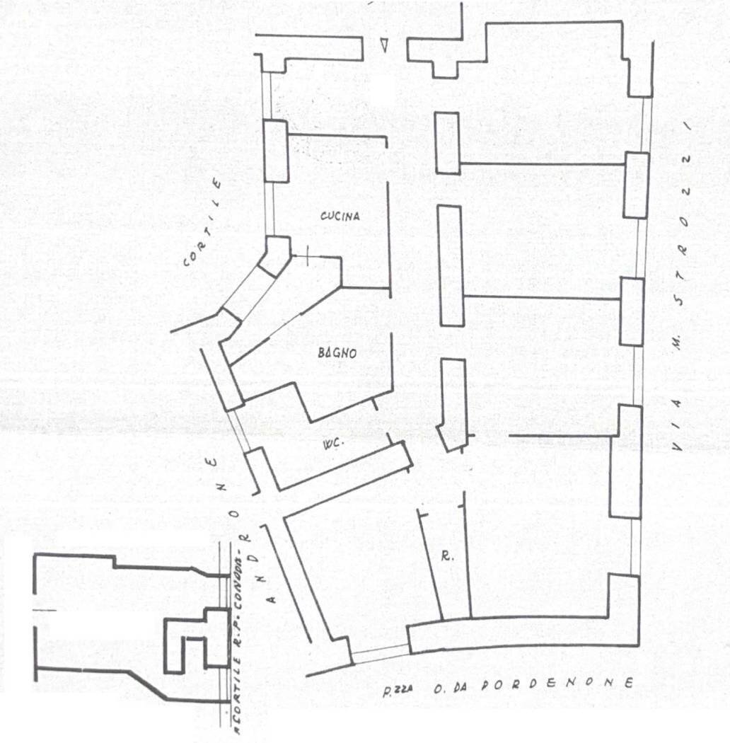 Appartamento piazza Oderico da Pordenone, 1, Roma - planimetria 1