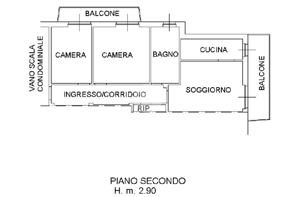 Apartment Via Iside Viana, Candelo - floor plans 1