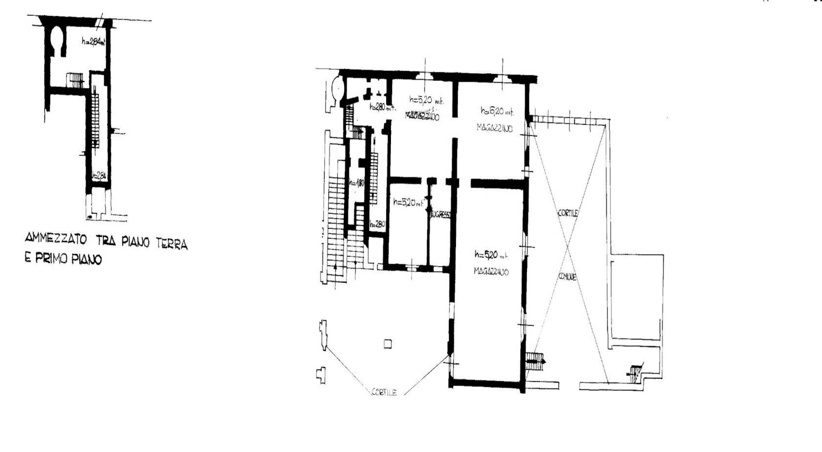 Office Via Massimo d'Azeglio, Bologna (neighborhood Saragozza) - floor plans 1