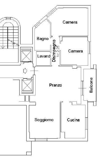 Quadrilocale Viale Vladimir Ilic Ulianov Lenin 49, Bologna (zona Massarenti) - planimetria 1