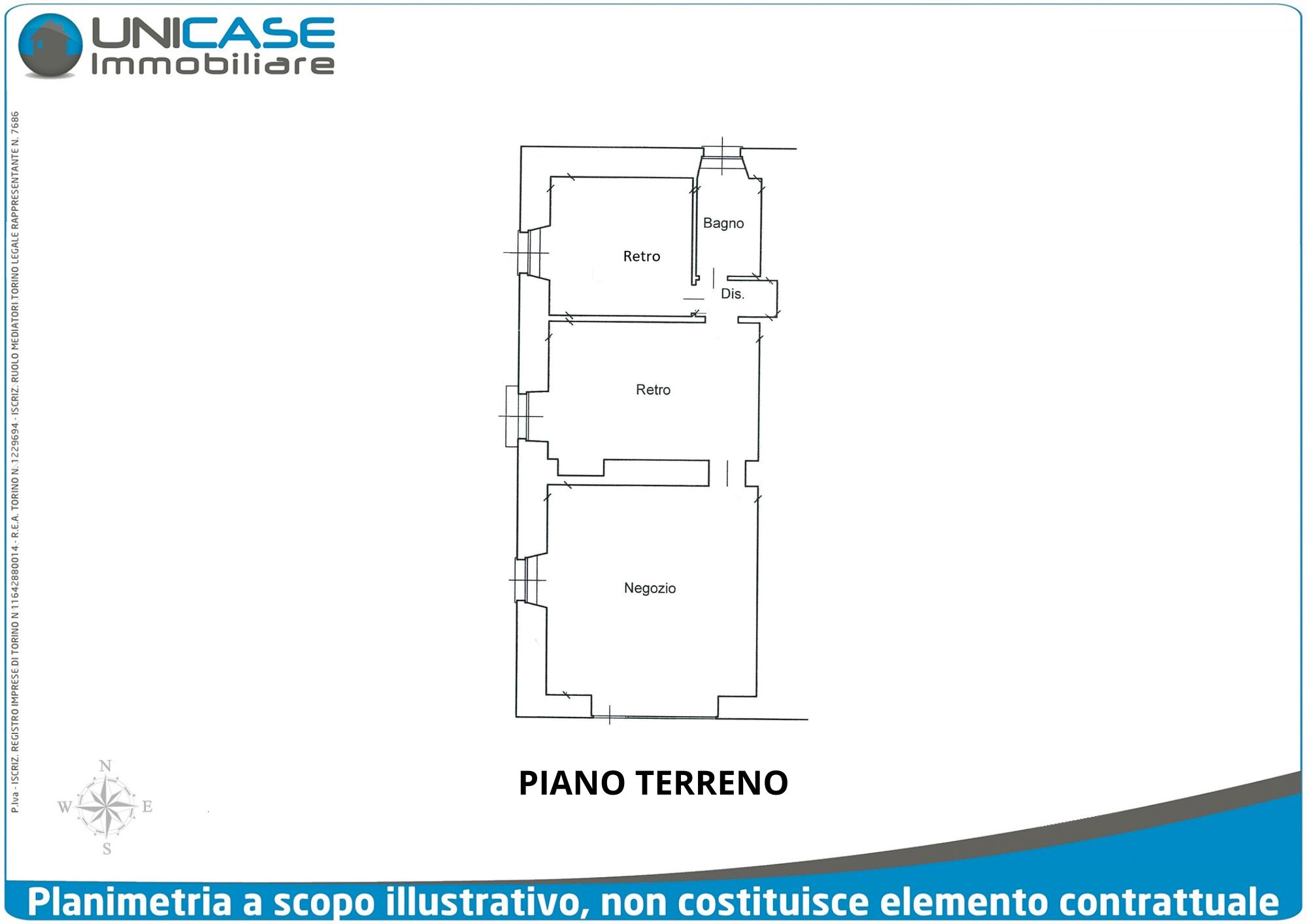 Negozio via G. Matteotti, 3, Torre Pellice - planimetria 1