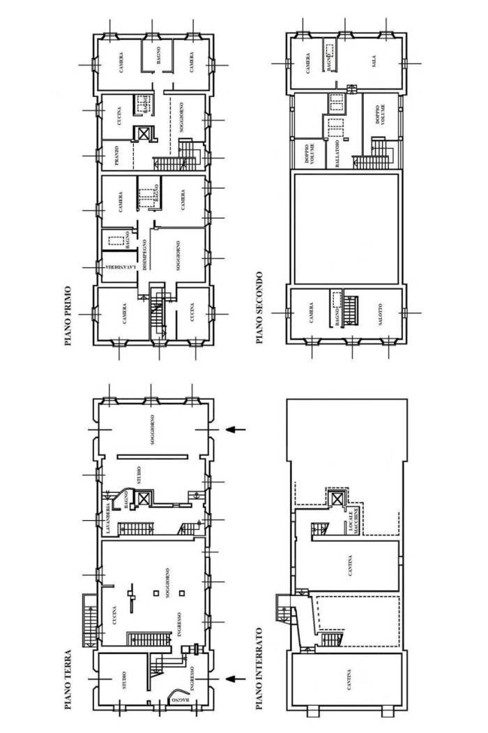 PIANTA INTERO - Semi-detached Villa Via del Pino, Ozzano dell'Emilia - floor plans 1