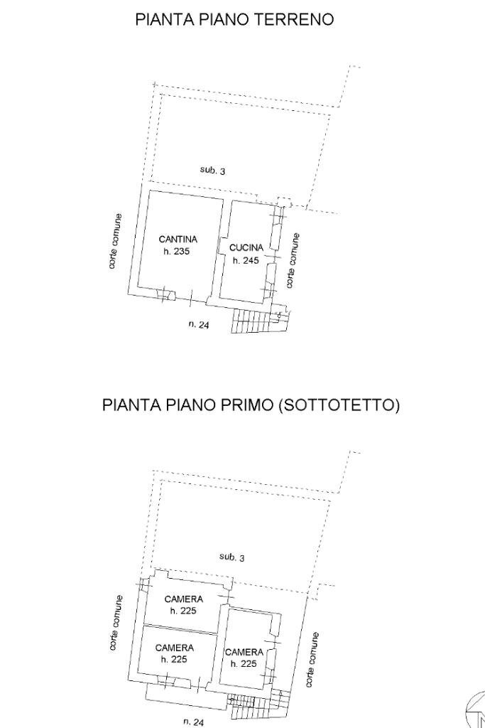 Rustico Via Ruata Sangone, Giaveno - planimetria 1