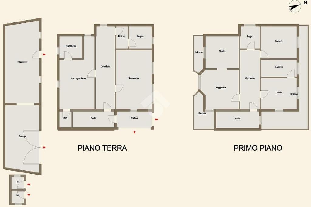 Casa indipendente Strada S. Martino, Castiglione Tinella - planimetria 1