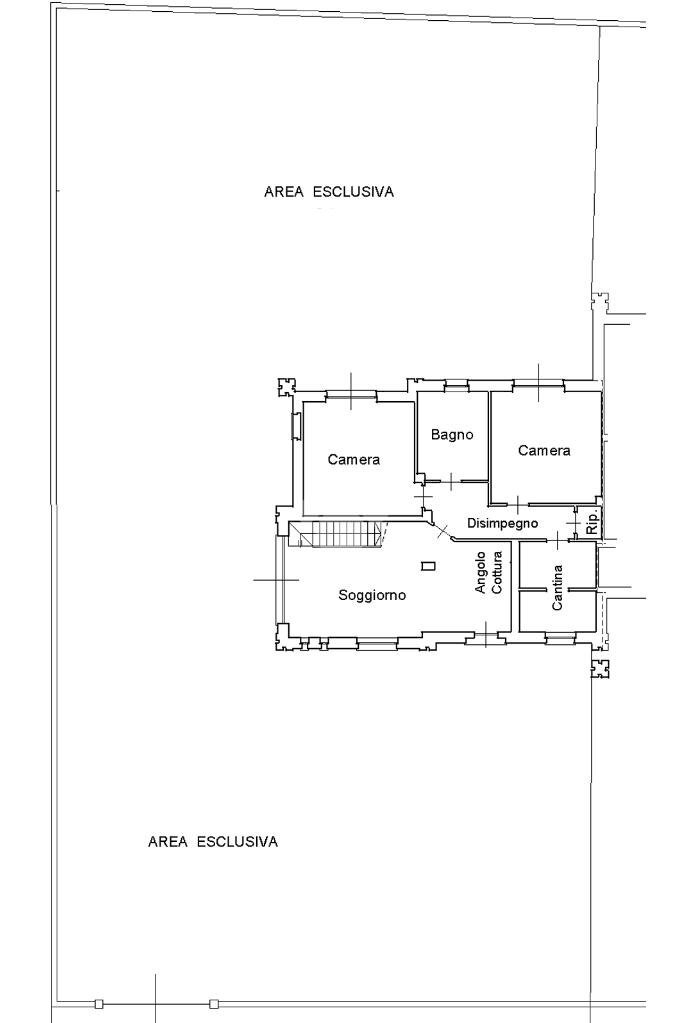 Portion of a house Via roma, None - floor plans 1