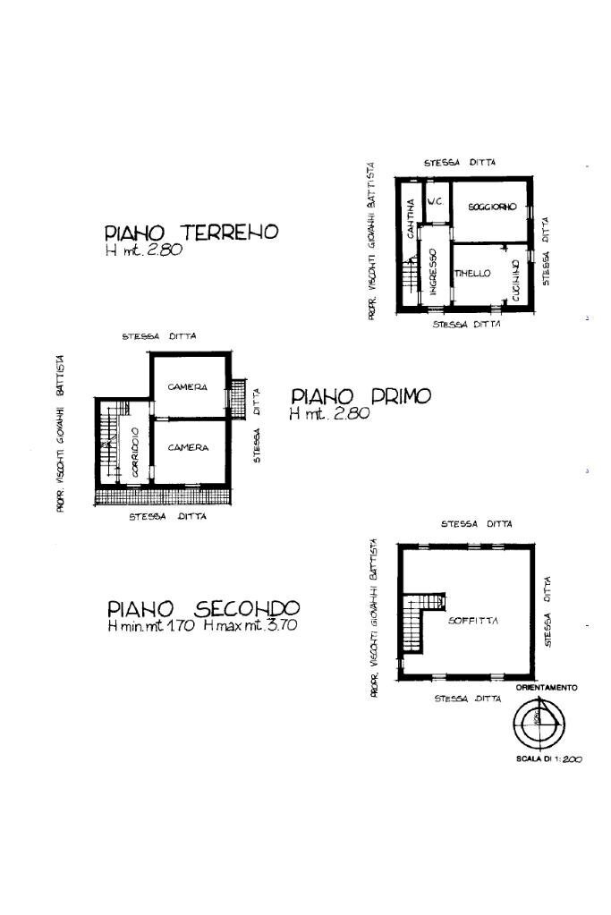 Casa semi indipendente Strada fortemaggiore, Chieri - planimetria 1
