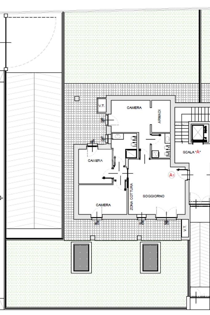 Four-room apartment Via Giuseppe Garibaldi, Orbassano - floor plans 1