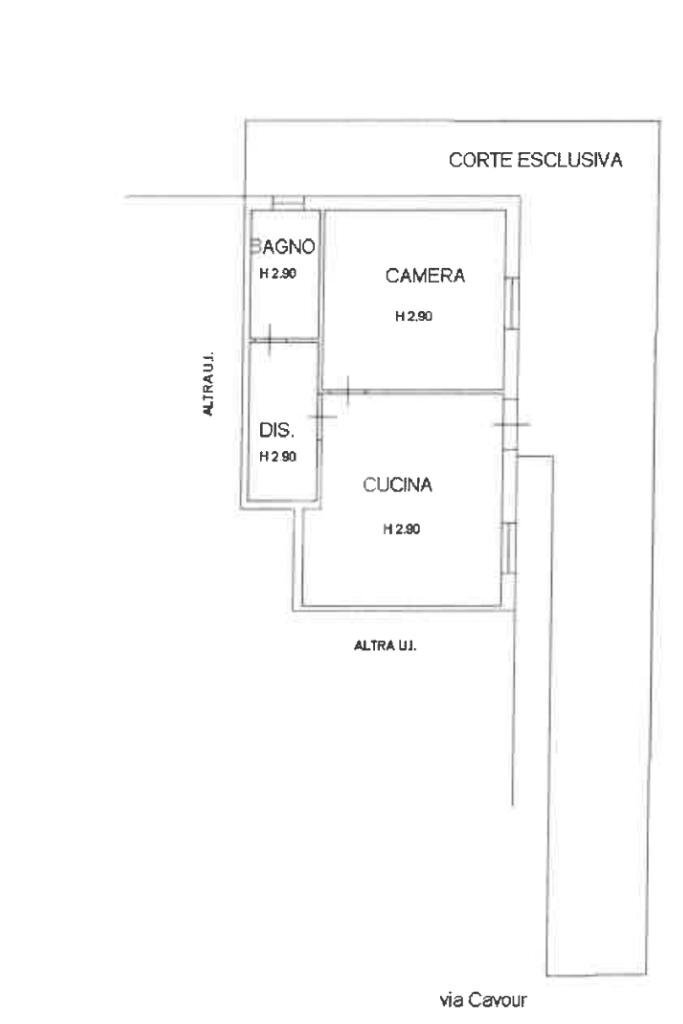 Bilocale Via Camillo Benso Conte di Cavour, Misano Adriatico - planimetria 1