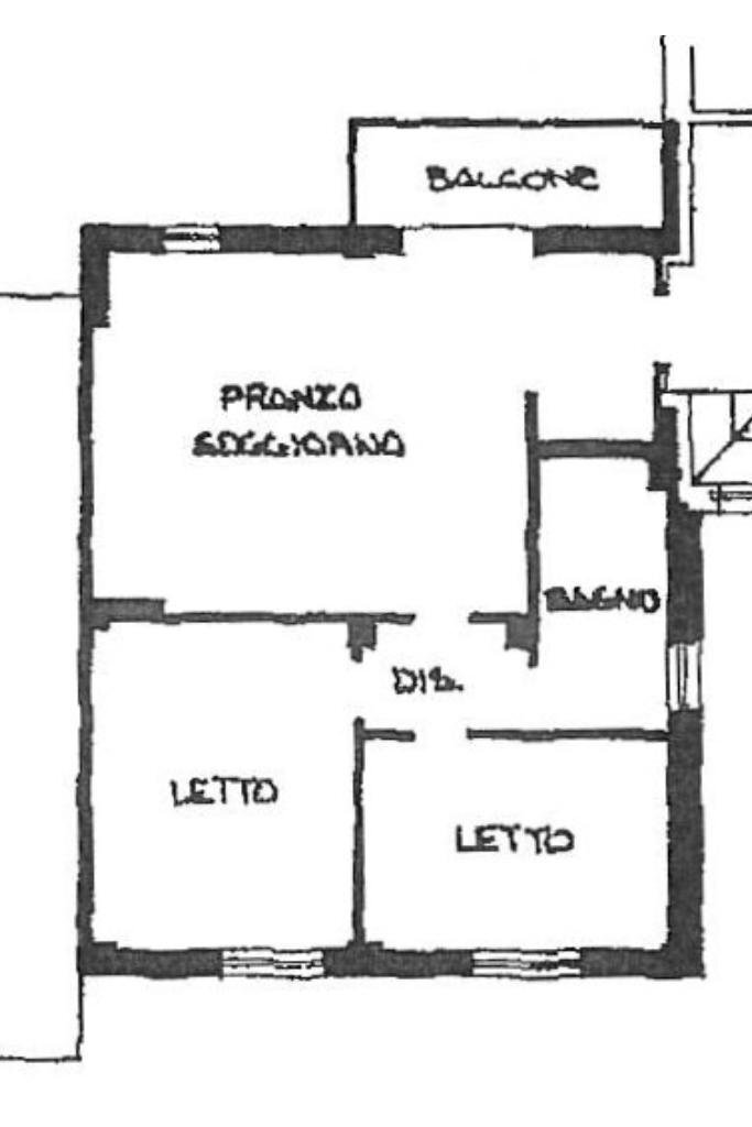 Three-room apartment Via Due Madonne, Sassuolo - floor plans 1
