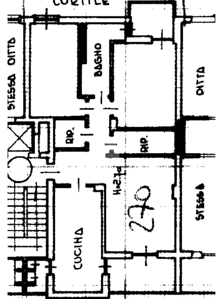 Four-room apartment Via L. Gatti, Rivoli - floor plans 1