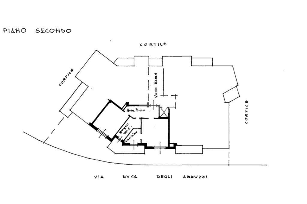 Two-room apartment Asti Via Duca Degli Abruzzi, Asti - floor plans 1