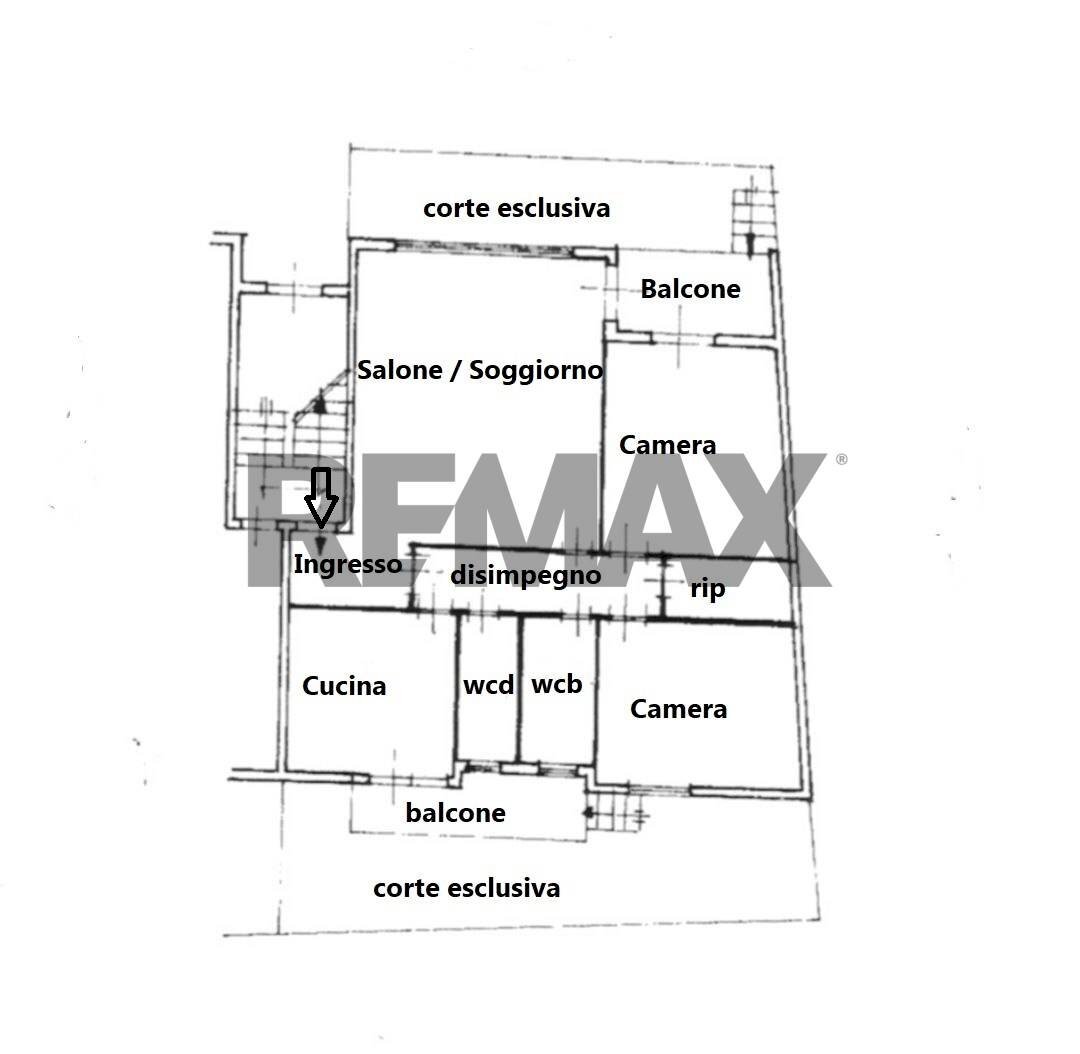 Pianta 2D - Appartamento Via Alete
 
19, Palermo - planimetria 1