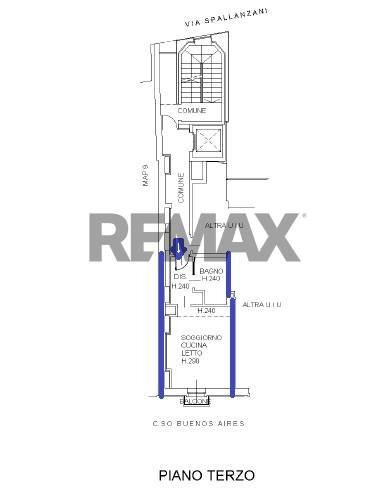 Pianta 2D - Monolocale Via Lazzaro Spallanzani
 
25, Milano - planimetria 1