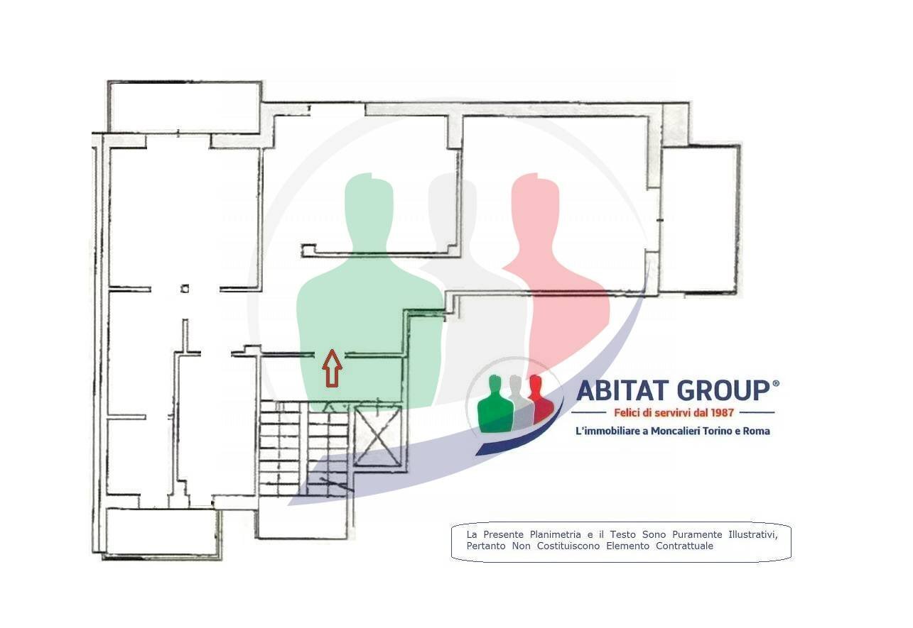 Foto 27 - Three-room apartment Via Ponchielli
 
35, Moncalieri - floor plans 1