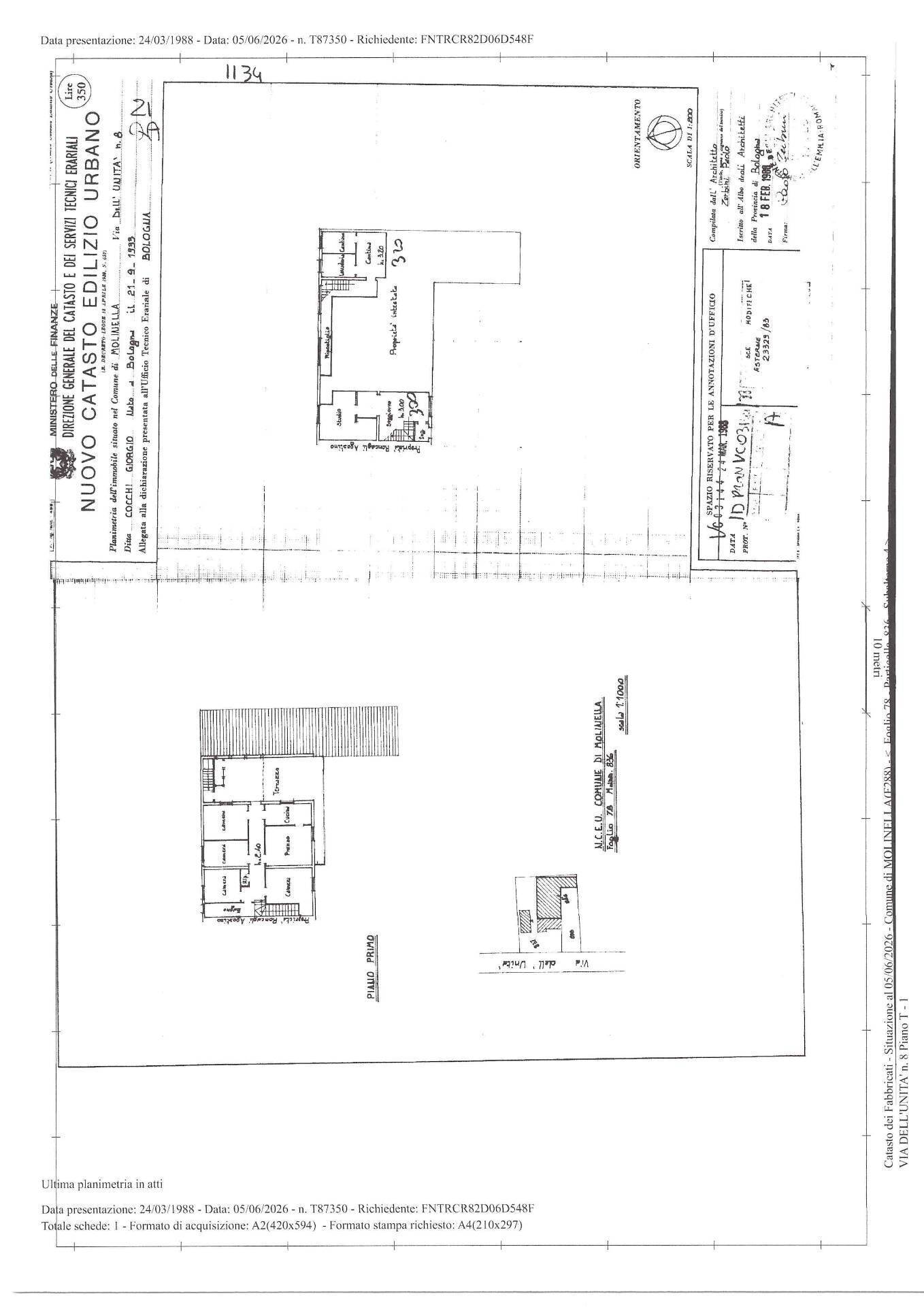 Foto 93 - Terraced Villa Via dell'Unità
 
14, Molinella - floor plans 1