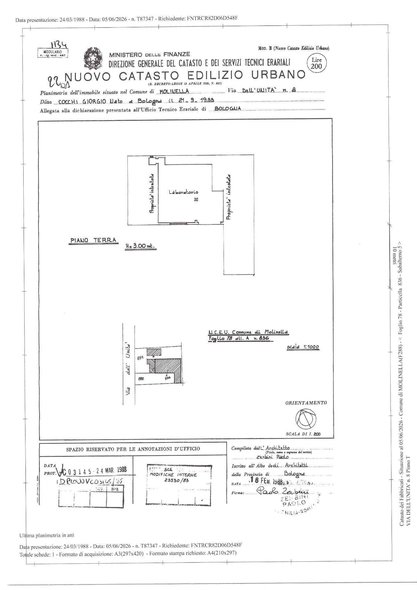 Foto 26 - Commercial Premises Via dell'Unità
 
14, Molinella - floor plans 1