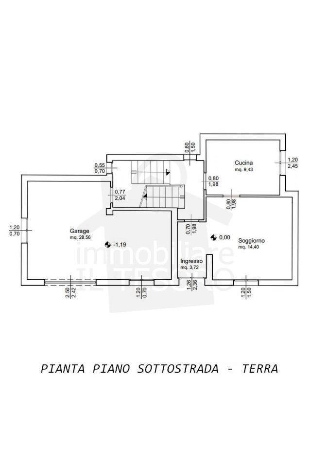 Villa via Manduchi, 110, Santarcangelo di Romagna - planimetria 1