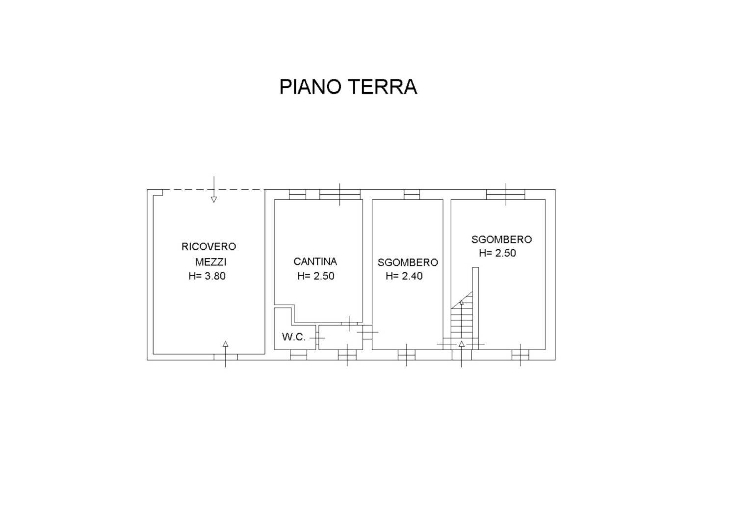 Rustic contrada Romita, 23, Montecarotto - floor plans 1