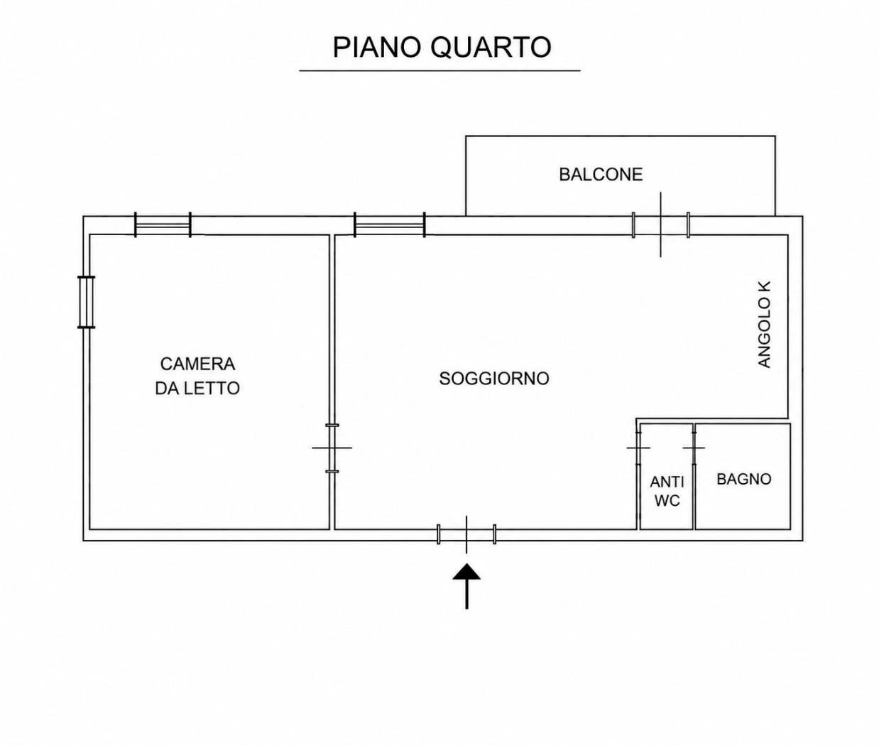 Two-room apartment piazza Sardi, 9, Sanremo - floor plans 1