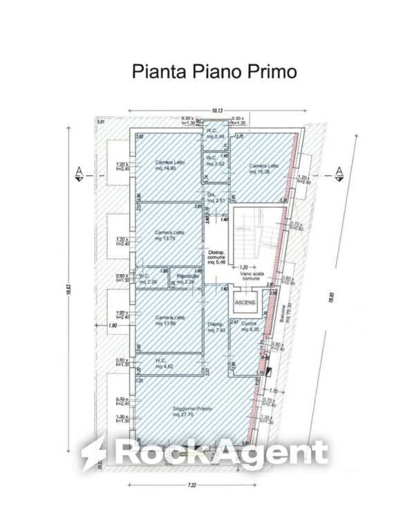 Planimetria - Stabile - Palazzo via Plava, 12, Bellaria-Igea Marina - foto 3