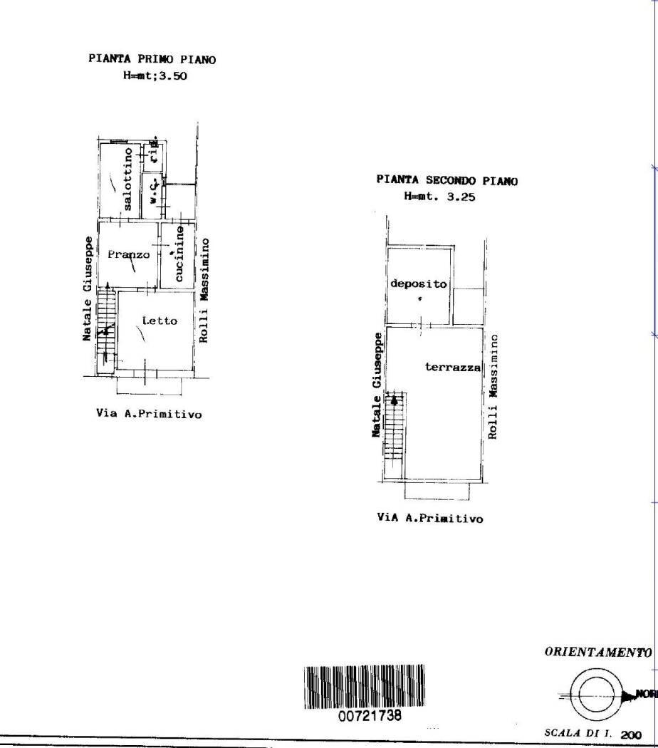 Three-room apartment via Primitivo A., 51, Galatone - floor plans 1