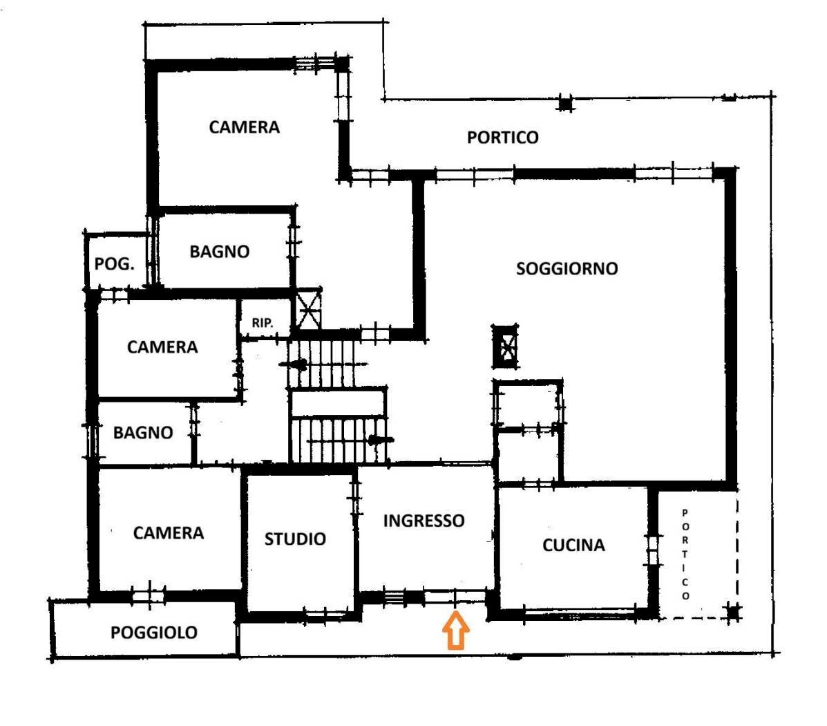 Villa via Torino, 20, Selvazzano Dentro - planimetria 1