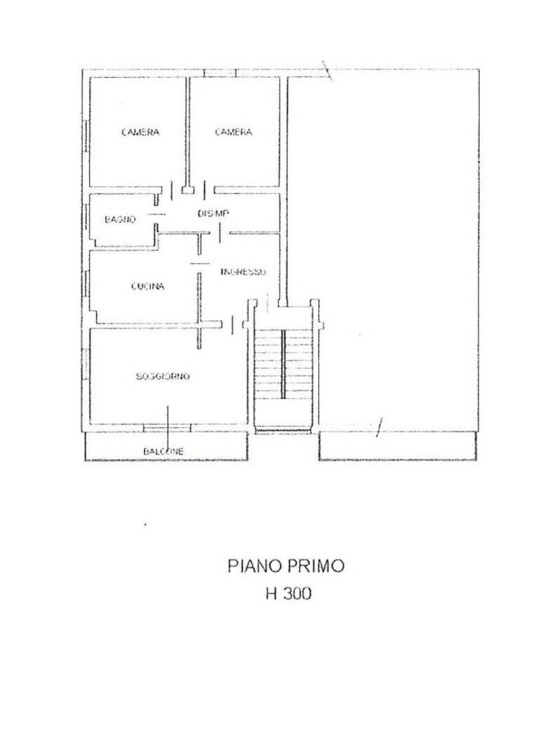Quadrilocale via Giulio e Guido Carmignani, Parma (zona Montanara) - planimetria 1