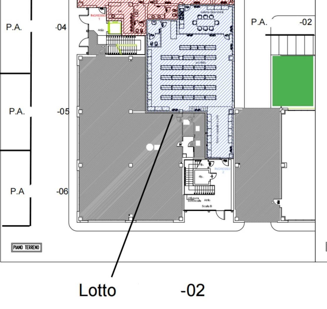 Warehouse via Antonio Canova, 24, Bologna (neighborhood San Vitale) - floor plans 1