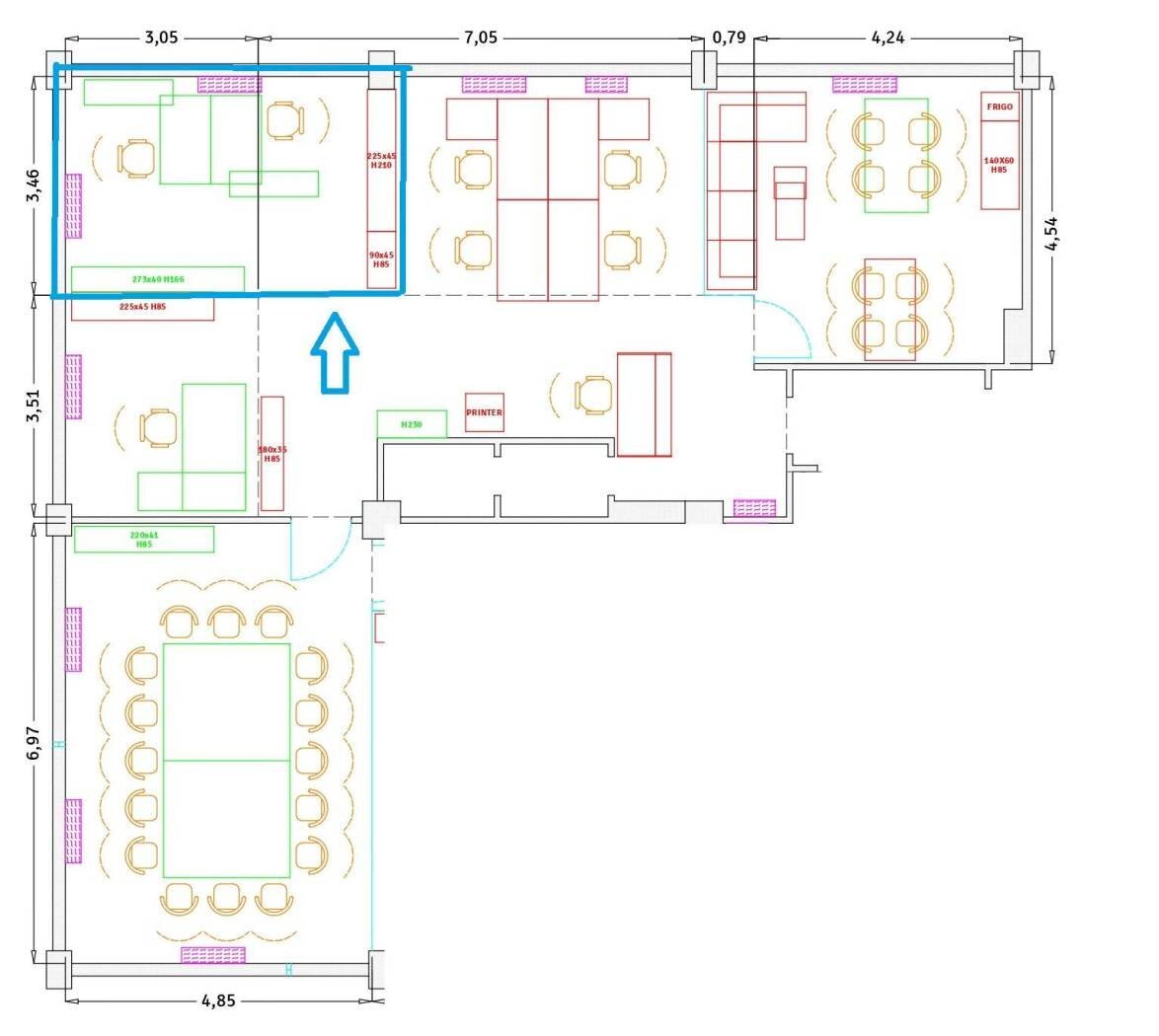 Office via Lisbona, 10, Padova - floor plans 1