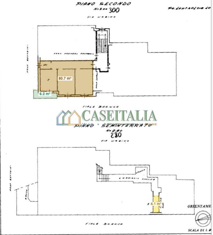 planimetria - Three-room apartment Via Urbino, Rivoli - floor plans 1