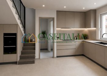 Render cucina - Villa a Schiera Via Capoluogo 57, Buttigliera Alta - foto 10