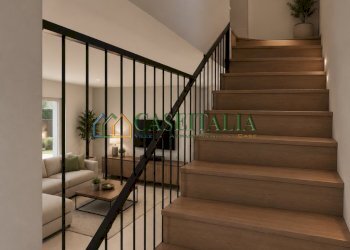 render scala del piano terra - Villa a Schiera Via Capoluogo 57, Buttigliera Alta - foto 20