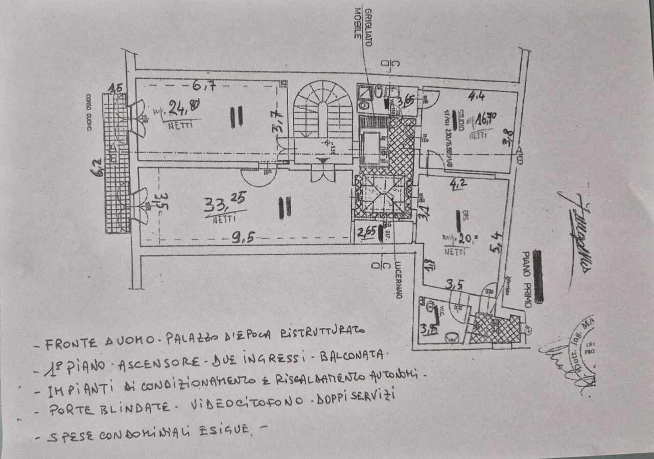 PLAN - Office Corso Duomo, Modena (neighborhood Circoscrizione 1) - floor plans 1