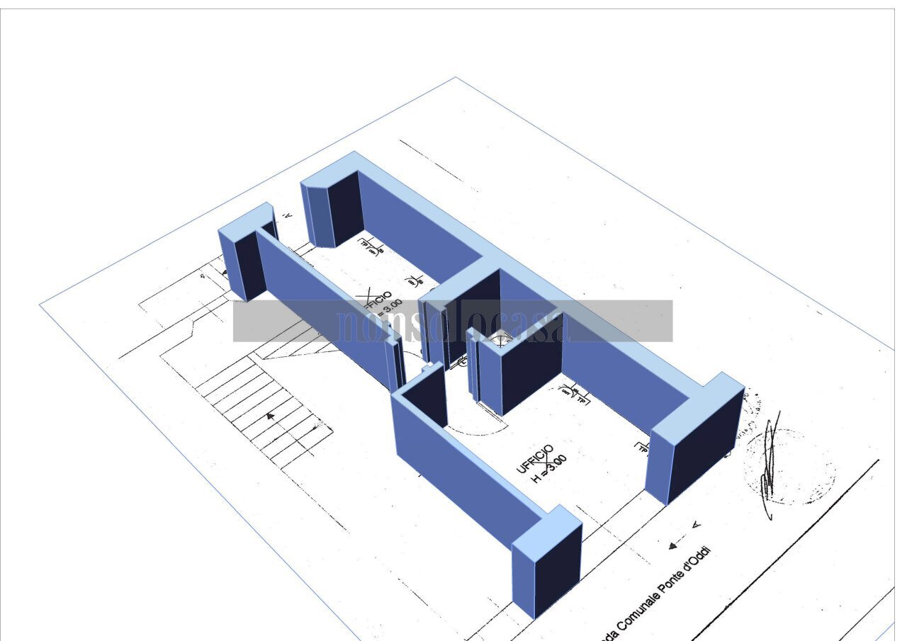 PLANIMETRIA - Commercial Premises strada ponte d'oddi, Perugia - floor plans 1