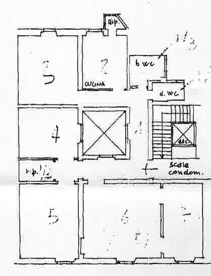 Planimetria - Apartment Via Pierluigi da Palestrina, Firenze (neighborhood Santa Maria Novella) - floor plans 1