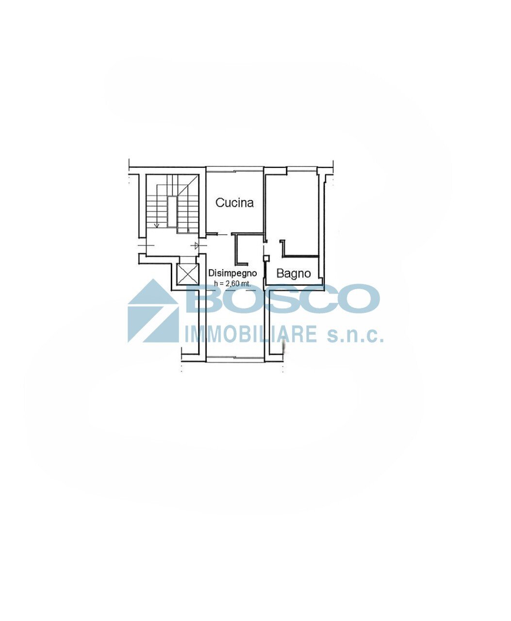 plan. per pubb - Three-room apartment Via A.Benedicenti, La Spezia - floor plans 1