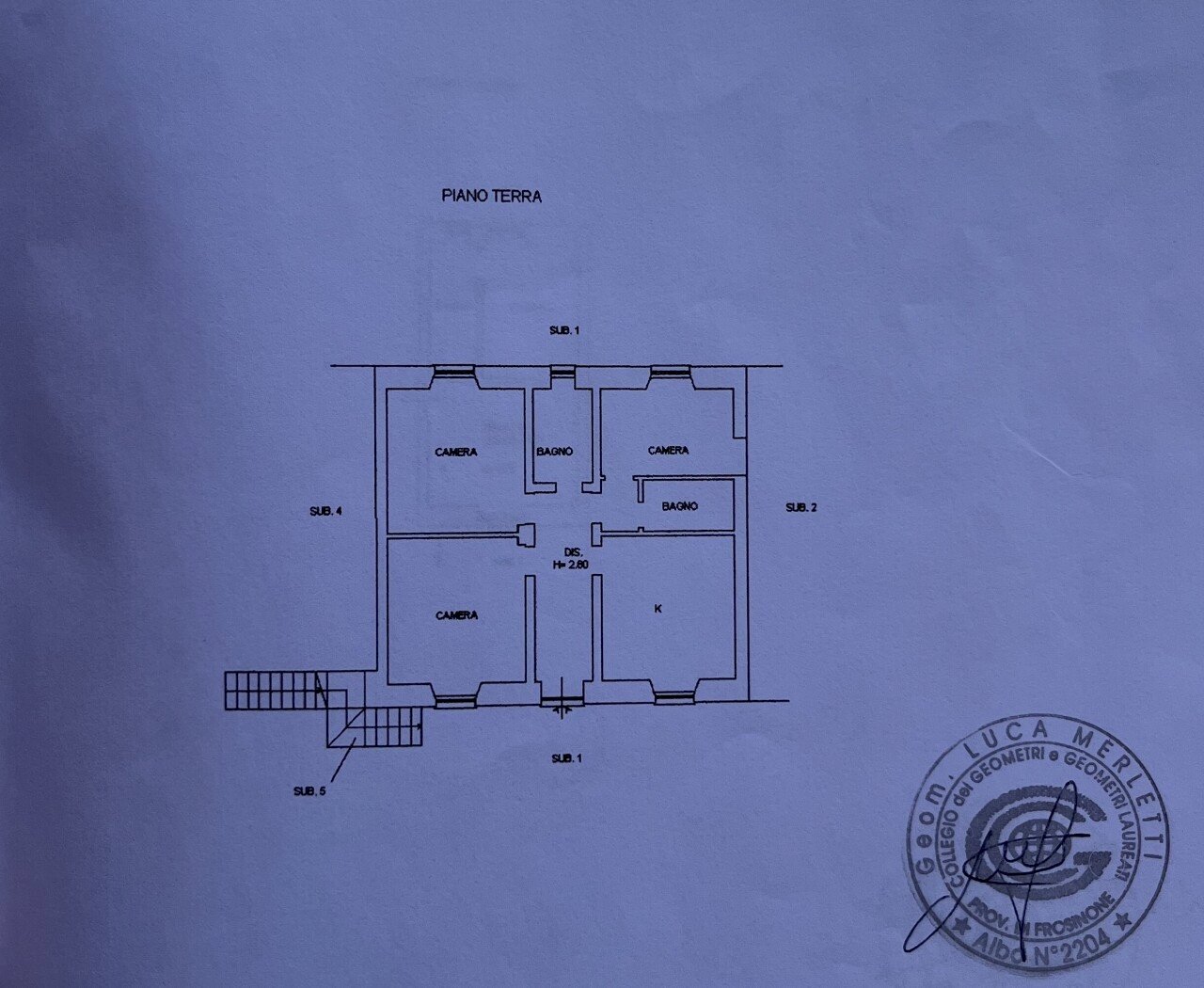 IMG_4411 - Four-room apartment Via Capo i Prati 2-6, Fiuggi - floor plans 1