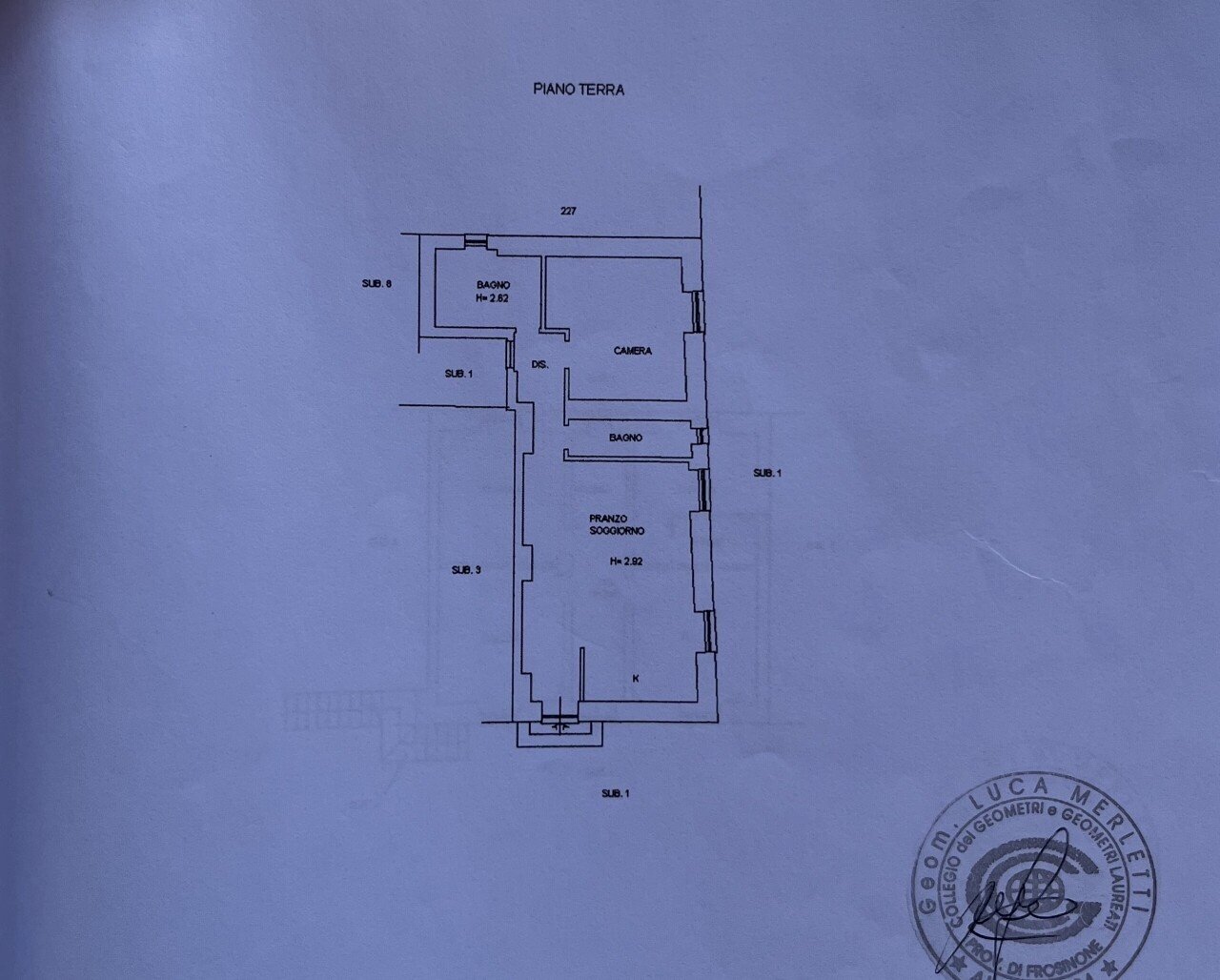 IMG_4410 - Three-room apartment Via Capo i Prati 2-6, Fiuggi - floor plans 1