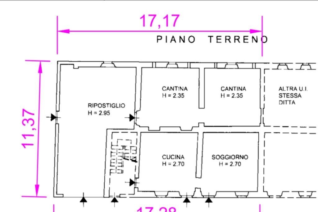 Semi-detached house Via San Cristoforo, Oleggio - floor plans 1