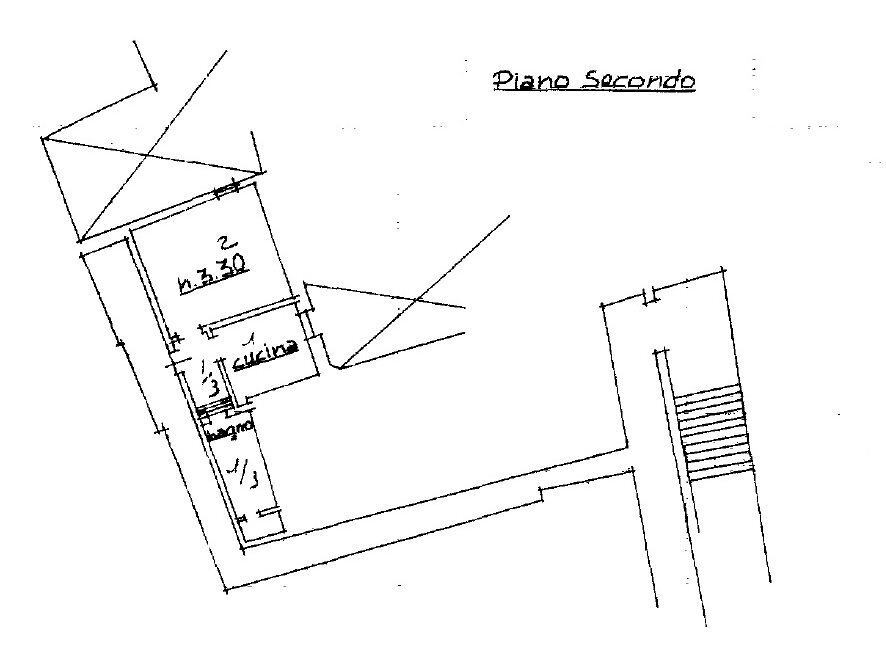 Monolocale VIA CASTIGLIONE, 6, Bologna (zona Castiglione) - planimetria 1