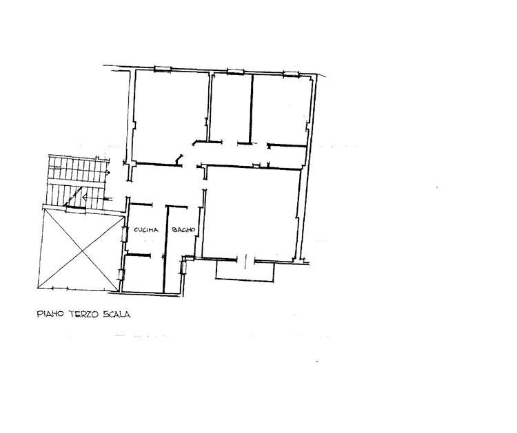 PLANIMETRIA - Appartamento MURA PORTA CASTIGLIONE, Bologna (zona San Mamolo) - planimetria 1